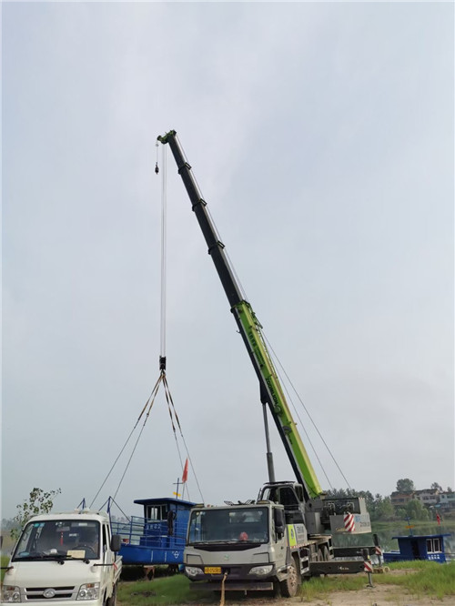 五河县桥梁建设吊装案例